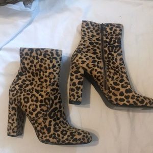 Leopard booties
